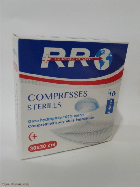 COMPRESSES STERILES RR 30*30