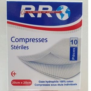 COMPRESSES STERILES RR 20*20
