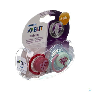 AVENT SUCETTE FASHION ORTHO 6-18M