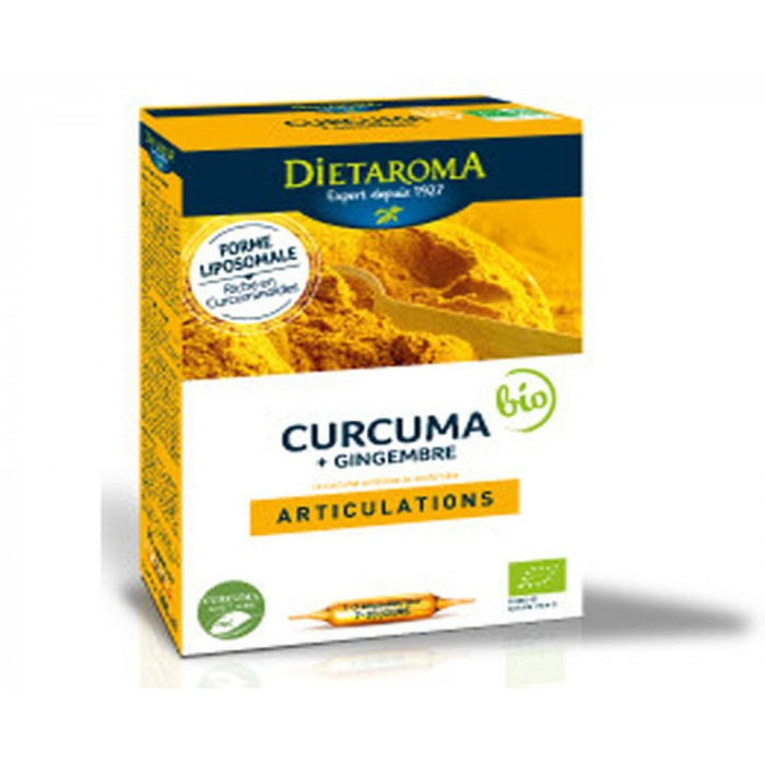 DIETAROMA Curcuma + Gingembre - 20 Ampoules