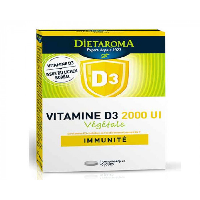 DIETAROMA Vitamine D3 végétale 2000UI